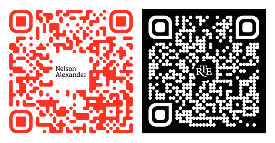 QR code design examples